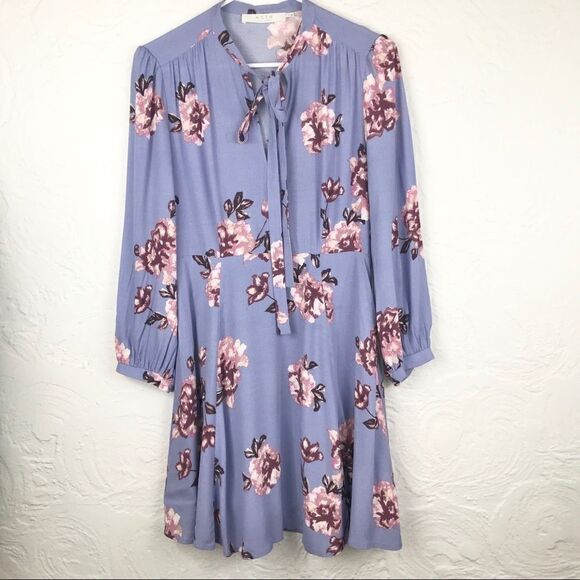 Astr The Label Periwinkle/Pink Floral Kate Dress - Picture 8 of 15